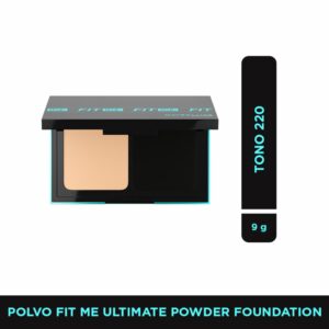 Polvo Compacto Fit Me Ultimate Tono 220 Natural Beige MAYBELLINE NEW YORK 9 G
