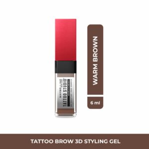 Máscara De Cejas Tatto Brown 3D Styling Tono Warm Brown MAYBELLINE NEW YORK 6 Ml