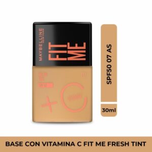 Base De Maquillaje Líquida Fit Me Fresh Tint Con Vitamina C Fps 50 Tono 07 As MAYBELLINE NEW YORK