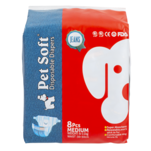 Pañal Para Mascota Estilo Jean PET SOFT Medianos