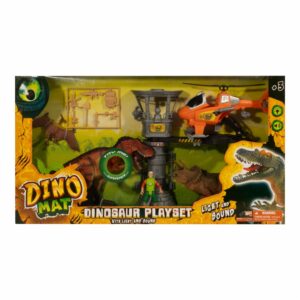 Set De Juego Helicóptero DINO MAT Incluye Accesorios