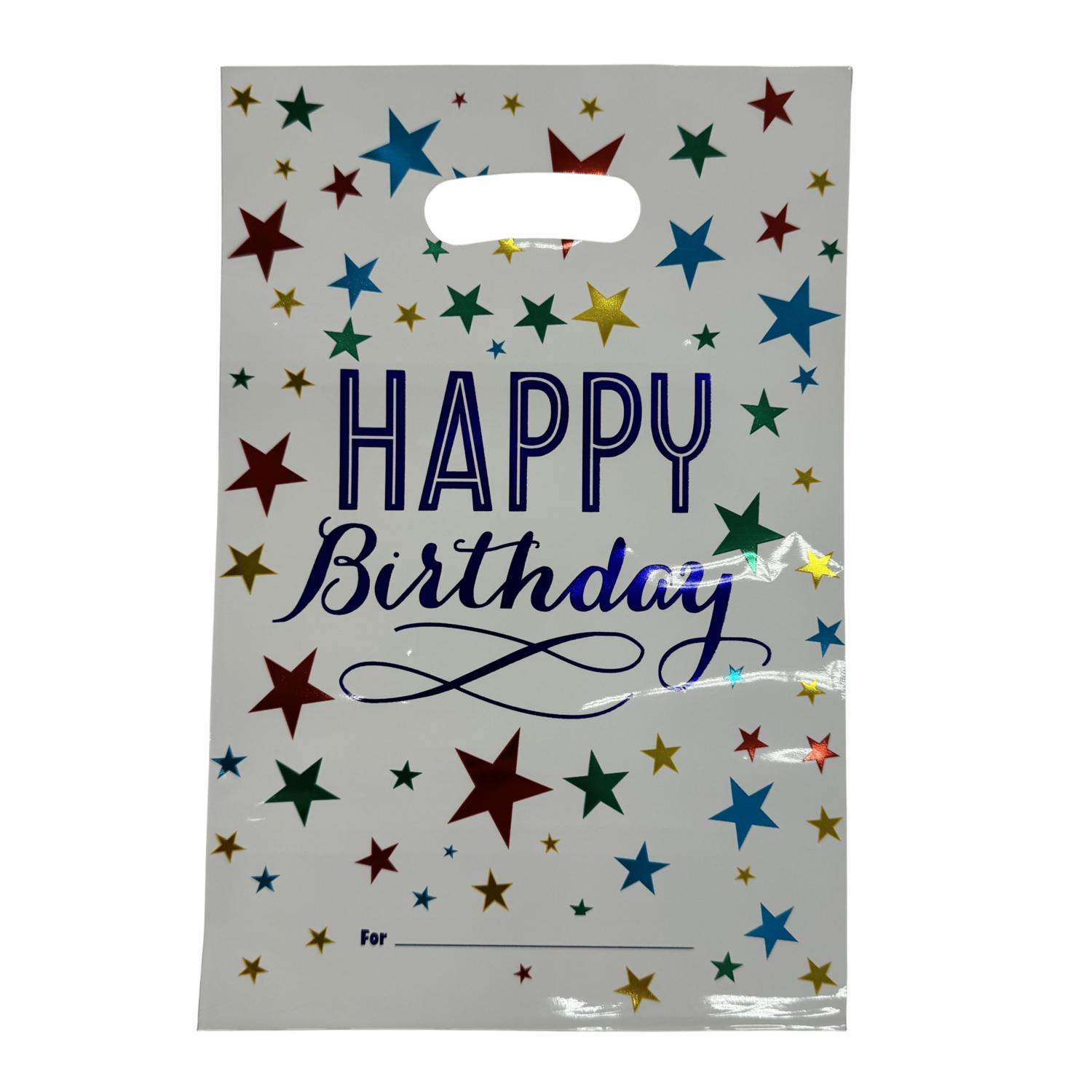 Bolsa Plástica Surtida IMPORTADORA CUMPLEAÑOS X 10 Uds