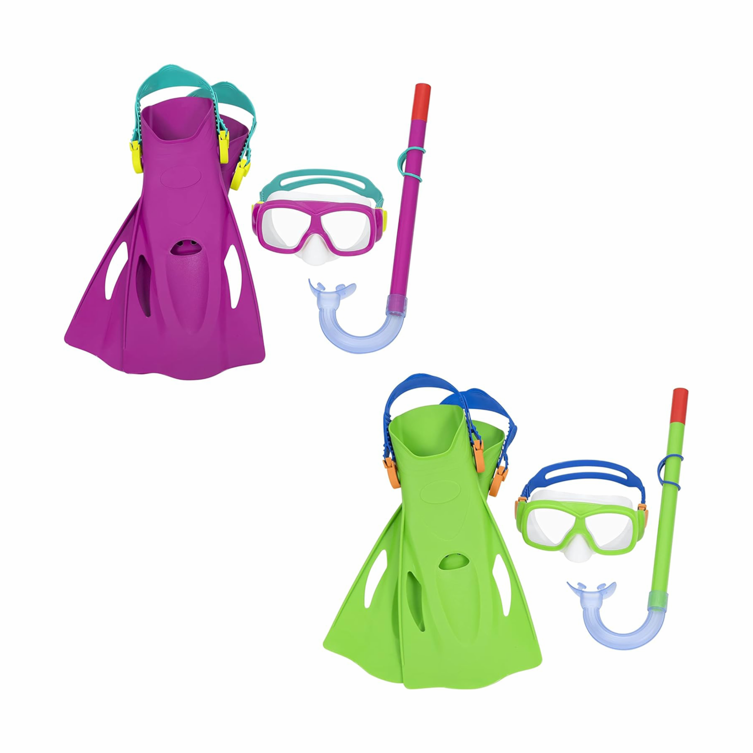 Snorkel De Natación BESTWAY Incluye Aletas