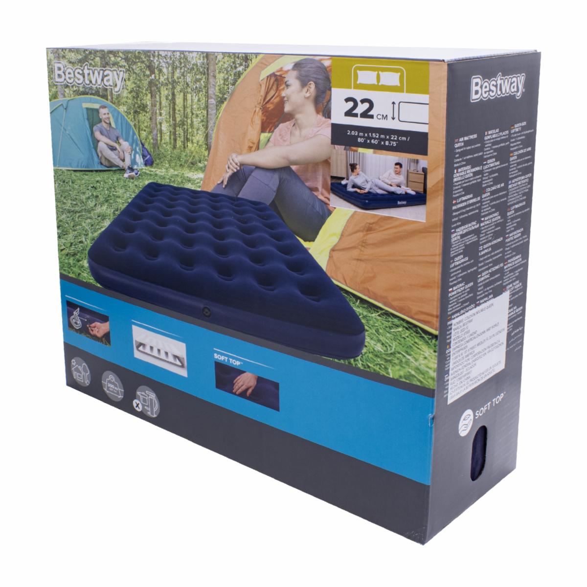 Colchón Inflable Pav.80" X 60" X 8.5"/2.03M X 1.52M X 22Cm BESTWAY 80" X 60" X 8.5"/2.03M X 1.52M X 22CM - Imagen 2