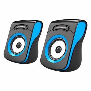 Parlante Gamer Negro Con Azul PC HV-SK599