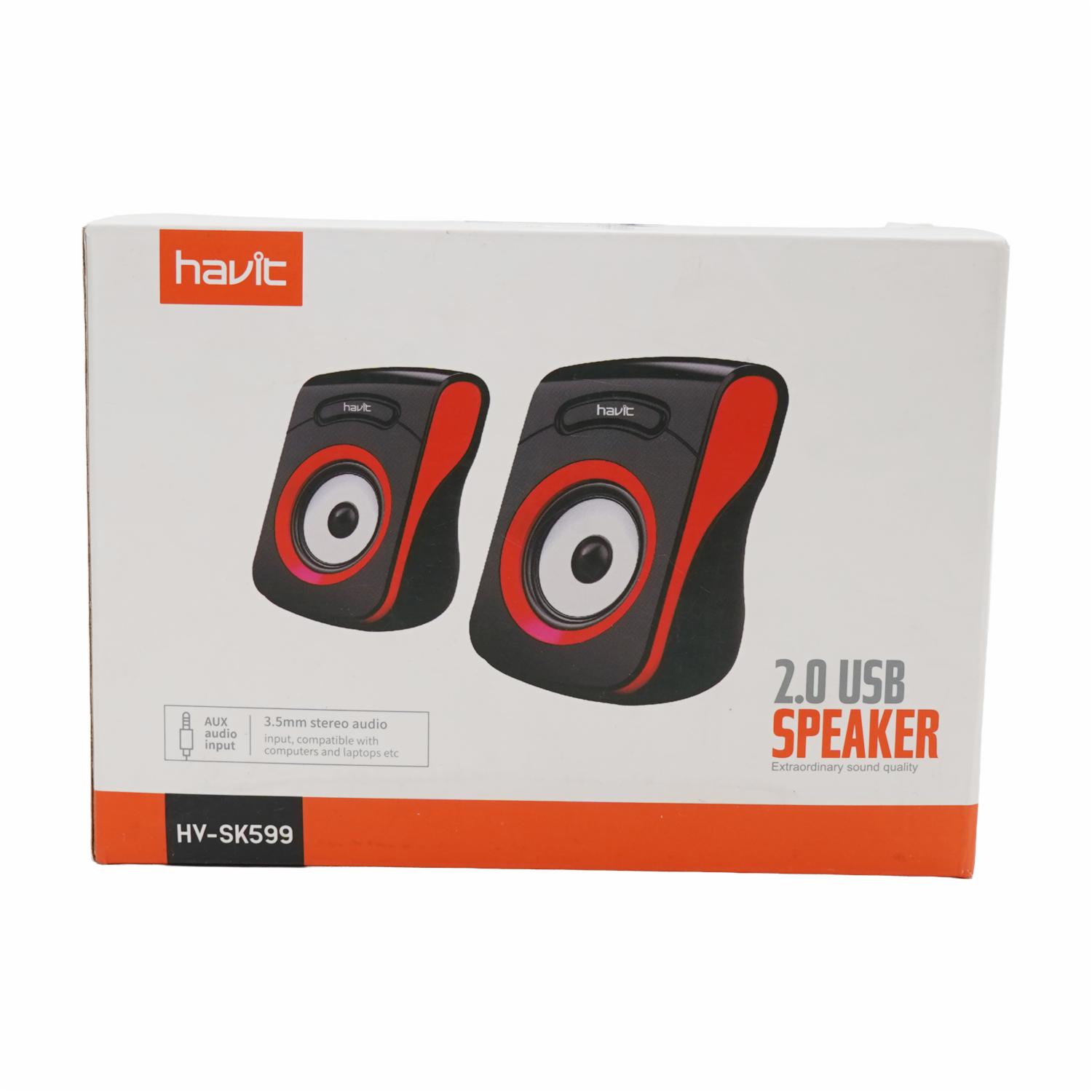 Parlante Gamer Negro Con Rojo HAVIT HV-SK599 - Imagen 2