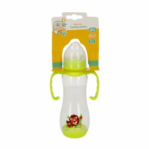 Biberón Ergonómica 6m + Con Agarradera Color Verde PEKE 250 Ml