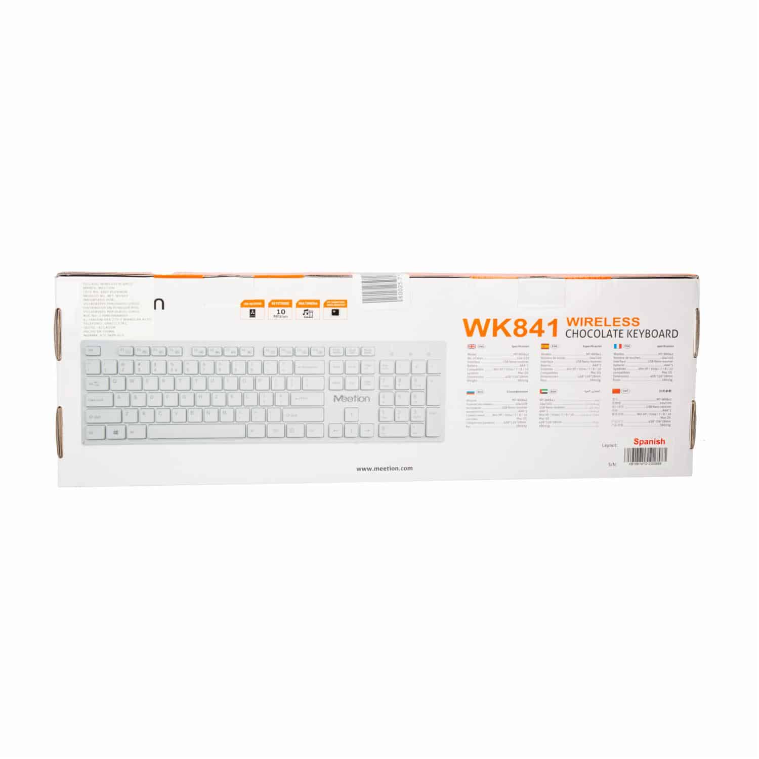 Teclado Wk841 White MEETION Wireless - Imagen 2