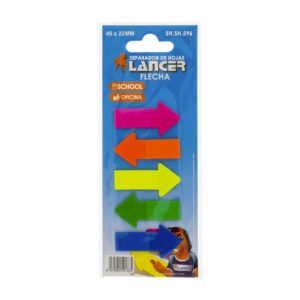 Separador De Hojas Flechas Neón LANCER 45 Uds X 22 Mm