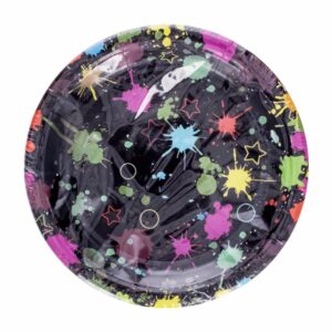 Platos Desechables Color Neón 18 Cm IMPORTADORA CUMPLEAÑOS X 10 Uds