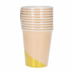 Vasos Desechables Diseño Marmoleado IMPORTADORA CUMPLEAÑOS X 10 Uds