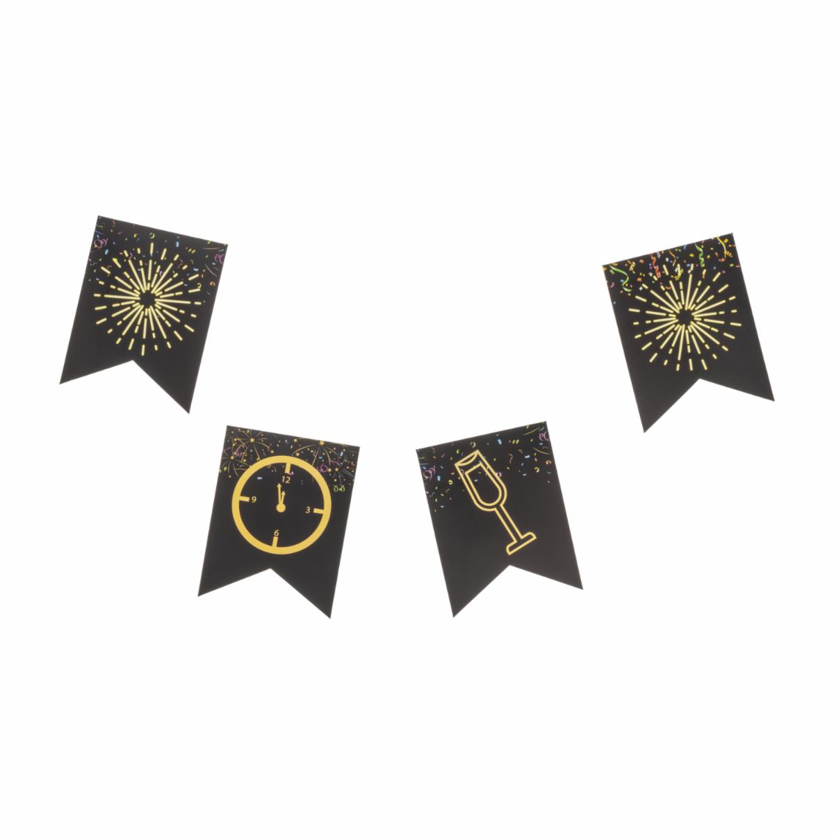 Guirnalda Happy New Year IMPORTADORA CUMPLEAÑOS Unidad - Imagen 2