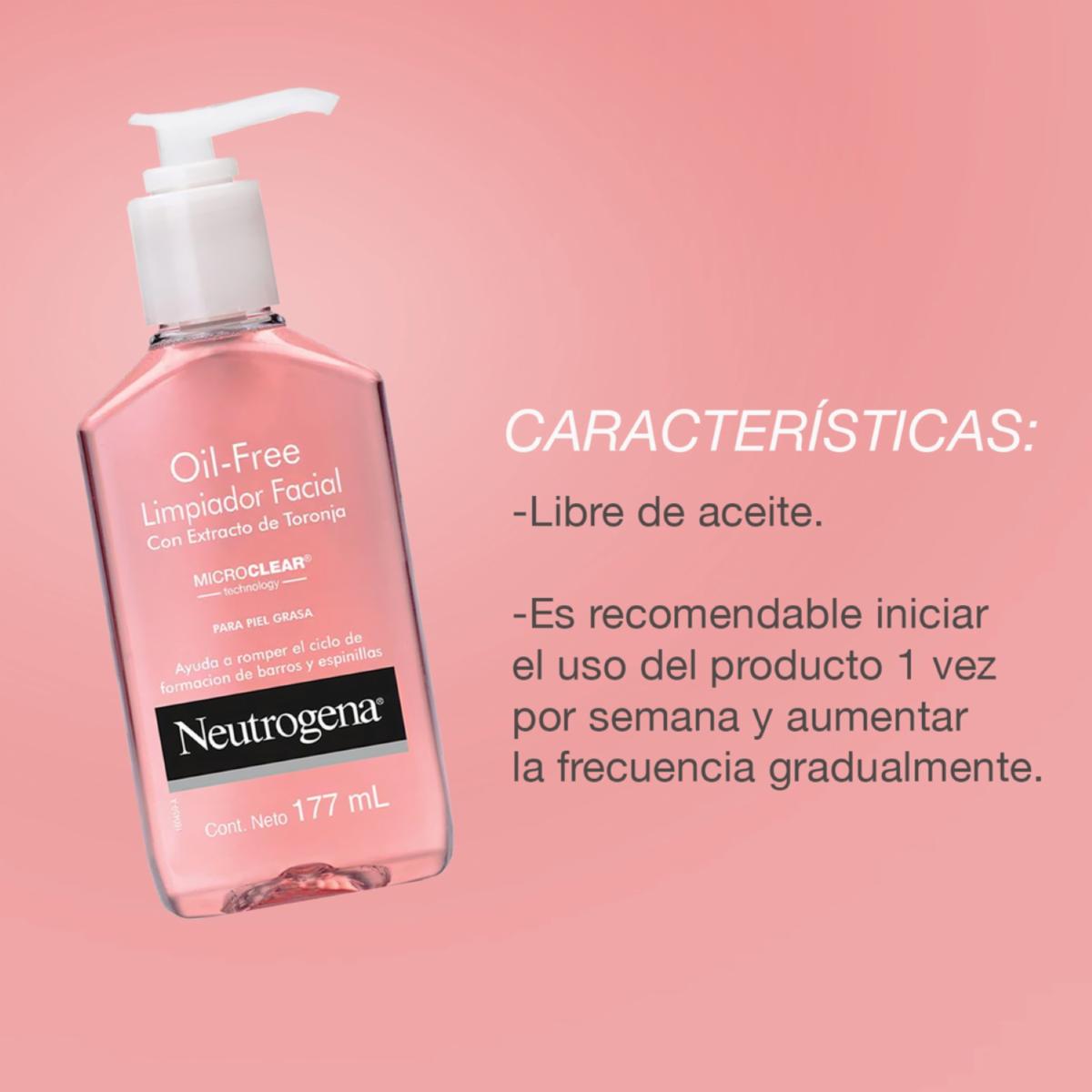 Limpiador Facial Pink Grapefruit NEUTROGENA 177 Ml - Imagen 3