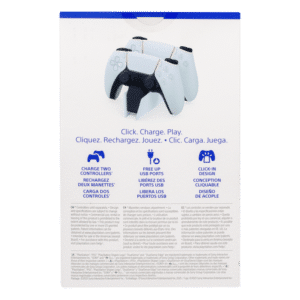 Estación De Carga Control PS5 SONY Blanco Y Negro