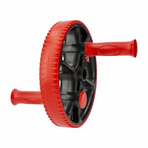 Rueda De Ejercicio Para Abdominales Plus Color Negro Y Rojo BODY SCULPTURE Desmontable
