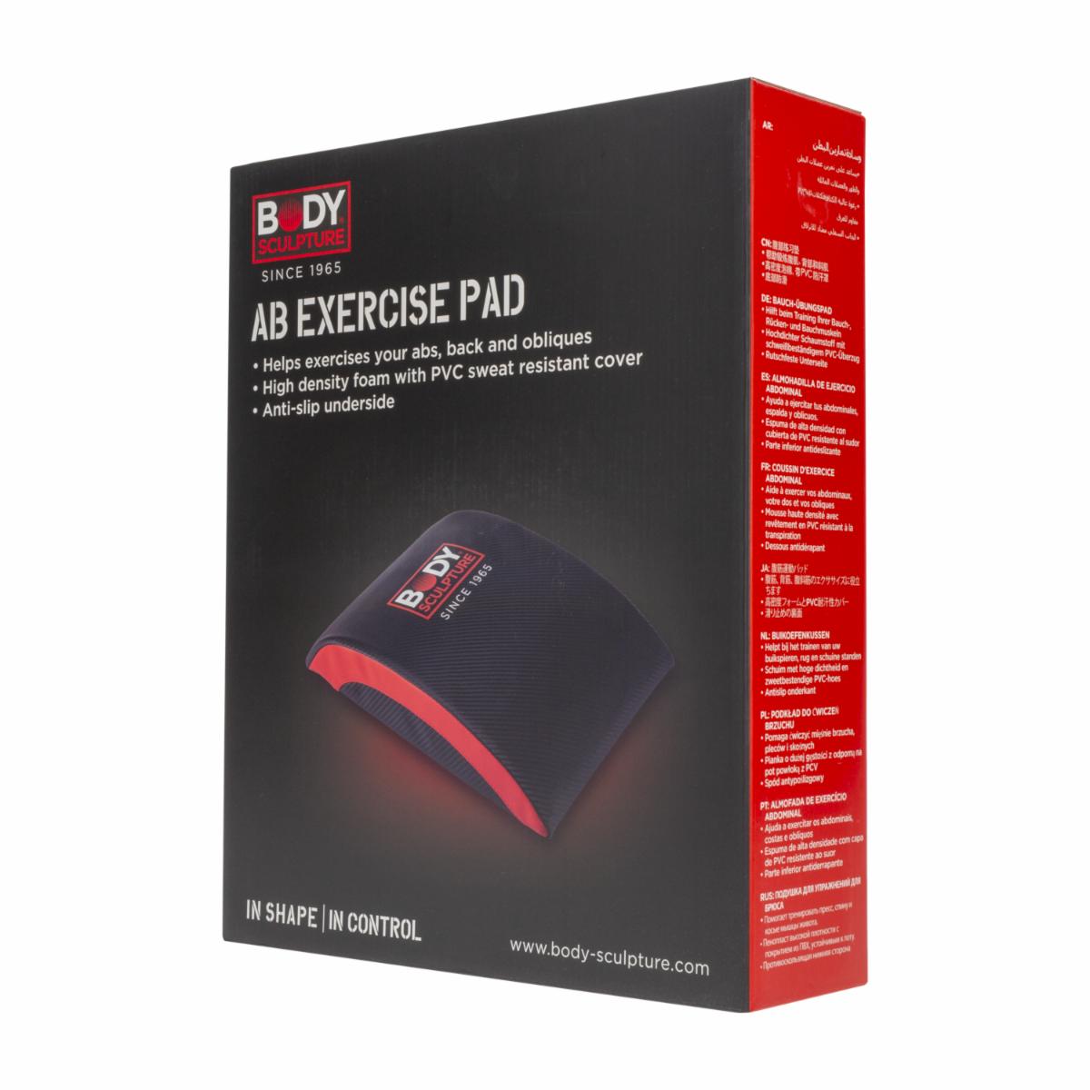 Almohada De Ejercicio Abdominal BODY SCULPTURE Negro Y Rojo - Imagen 2