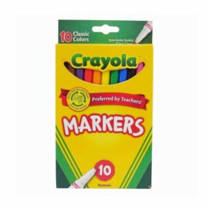 Set De Marcadores Punta Fina CRAYOLA 10 Colores