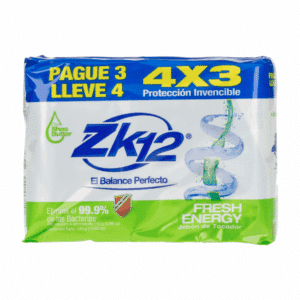 Jabón En Barra Antibacterial Fresh Energy ZK12 440 G