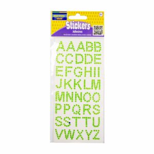 Stickers De Letras Escarchadas De Colores BRETINI X6 Uds