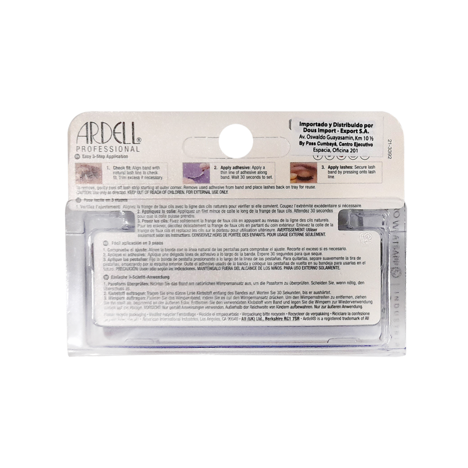 Pestañas Postizas De Banda Natural 105 Black ARDELL 1 Par