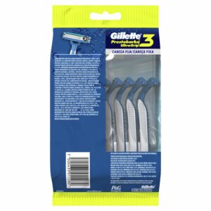 Afeitadora Desechable Caballero Prestobarba 3 Ultragrip Cabeza Fija GILLETTE X 8 Uds