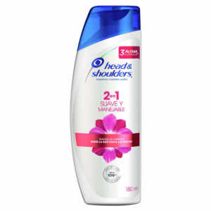 Shampoo Y Acondicionador 2 En 1 Suave Y Manejable HEAD & SHOULDERS 180 Ml