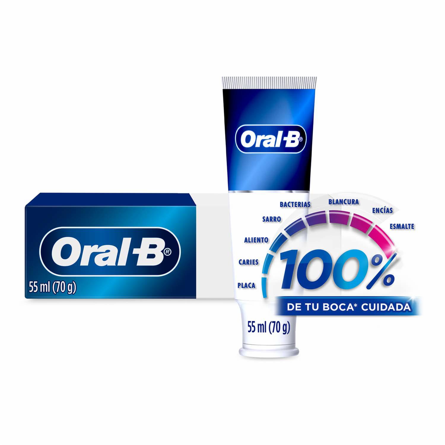 Pasta Dental 100% De Tu Boca Cuidada ORAL-B 55 Ml