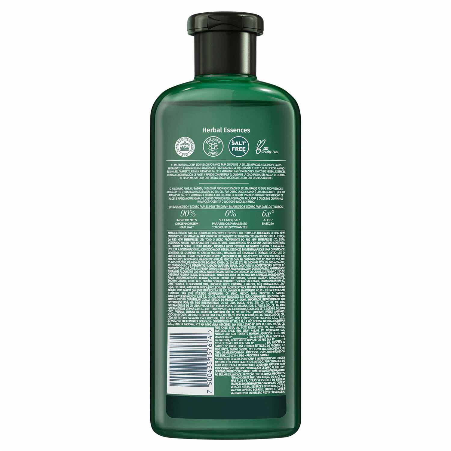 Shampoo Aloe Y Mango HERBAL ESSENCES 400 Ml - Imagen 2