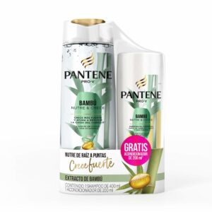 Shampoo + Acondicionador Con Bambú PANTENE 2 X 600 Ml
