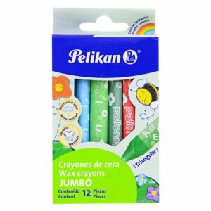 Crayones De Cera Redondos Tamaño Jumbo PELIKAN X 12 Uds