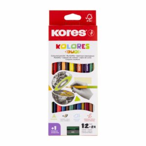 Lápices De Color Duo Triangular KORES X12 Uds