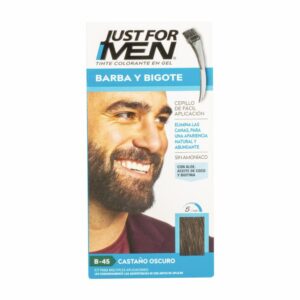 Tinte Para Barba Y Bigote En Gel Sin Amoníaco N° B-45 Castaño Oscuro JUST FOR MEN 1 Kit