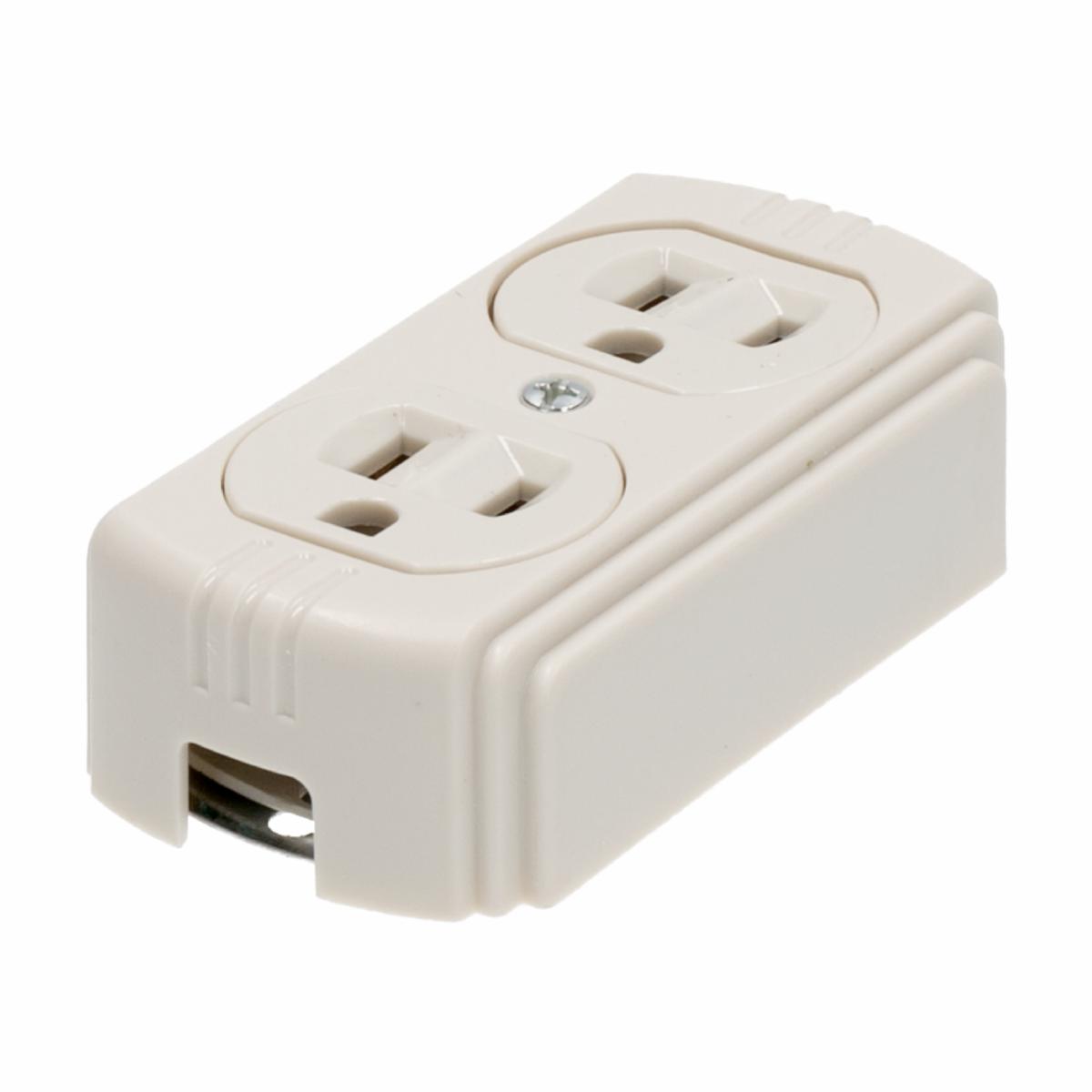 Tomacorriente Doble Polar 125V15 Avoltec PRETUL Unidad