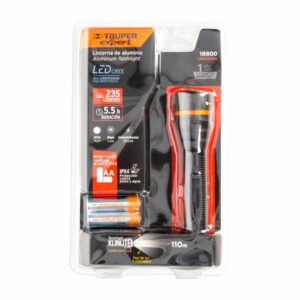 Linterna De Aluminio A Baterías 2Aa TRUPER Unidad