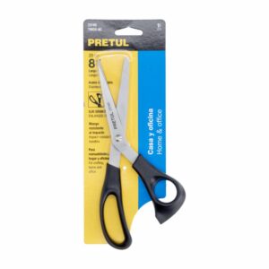 Tijera De Acero Inoxidable Negra PRETUL 8"