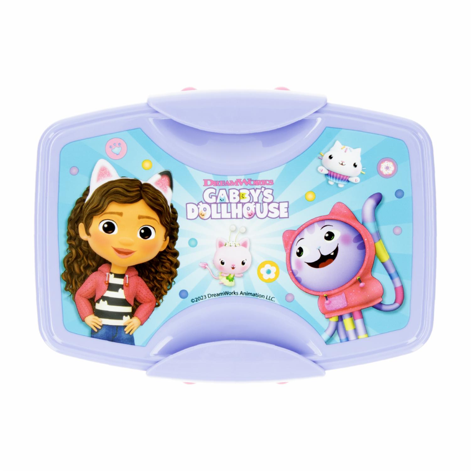 Recipiente Sanduchero Con Cubiertos Diseño Gaby´s Dollhouse FUN KIDS 21X8 Cm - Imagen 5