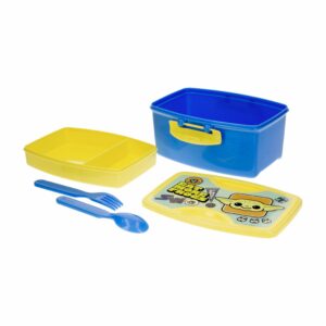 Recipiente Sanduchero Con Cubiertos Diseño Baby Yoda FUN KIDS 21X8 Cm