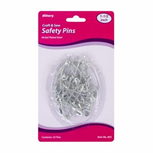Imperdibles Plateados Para Costura ALLARY X 55 Uds