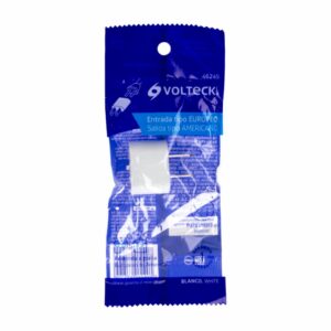 Adaptador De Corriente Blanco De Redondo A Plano VOLTECK Unidad