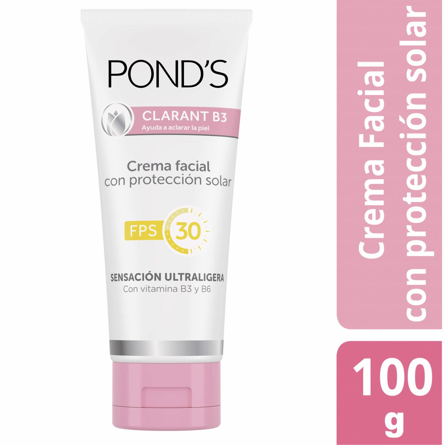 Crema Facial Clarant B3 Con Factor De Protección Solar 30 POND’S 100 G