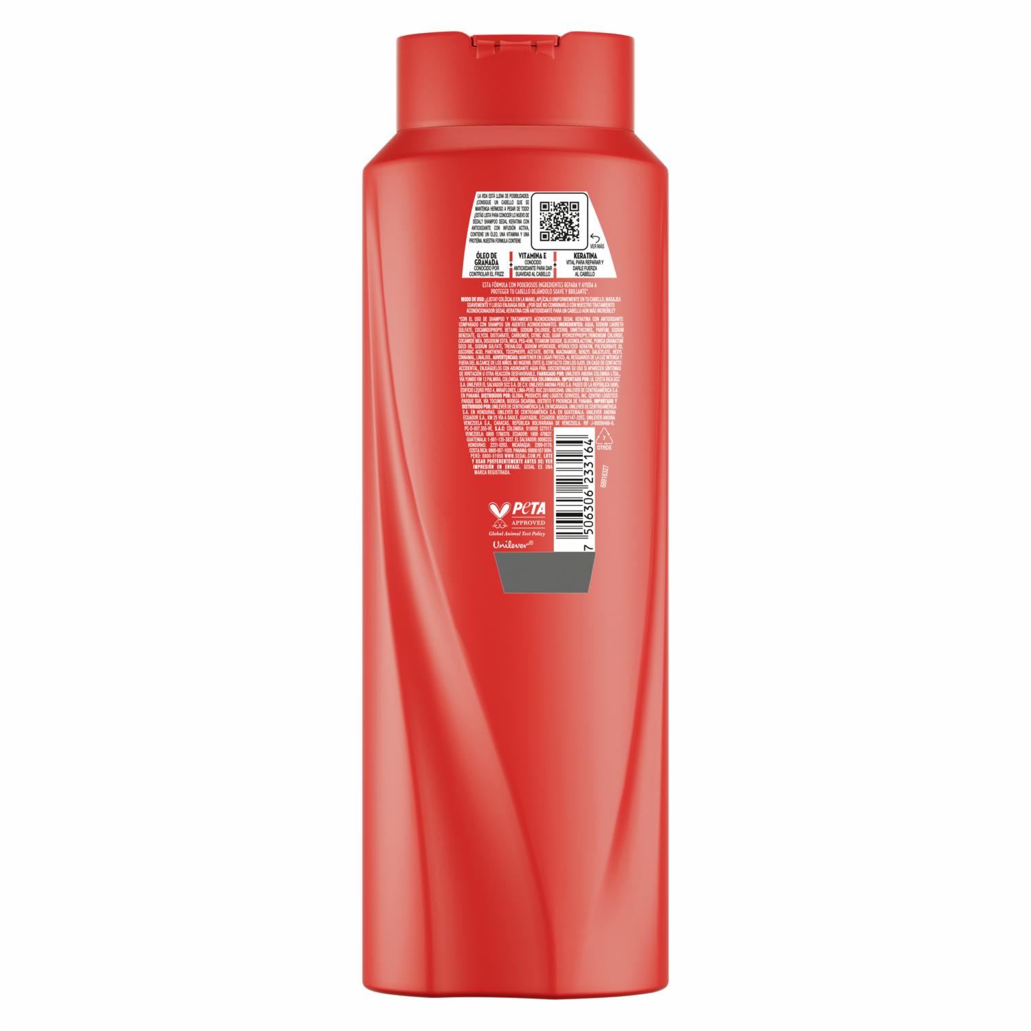 Shampoo De Cabello Keratina Y Antioxidantes SEDAL 650 Ml