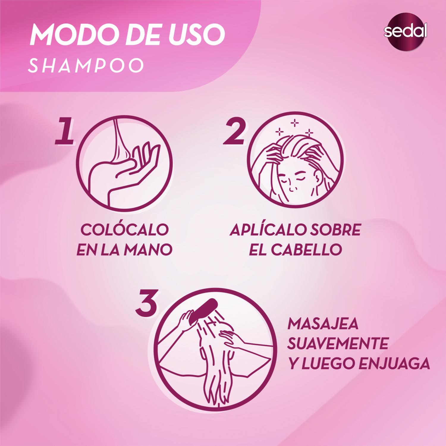 Shampoo Con Ceramidas SEDAL 340 Ml - Imagen 3