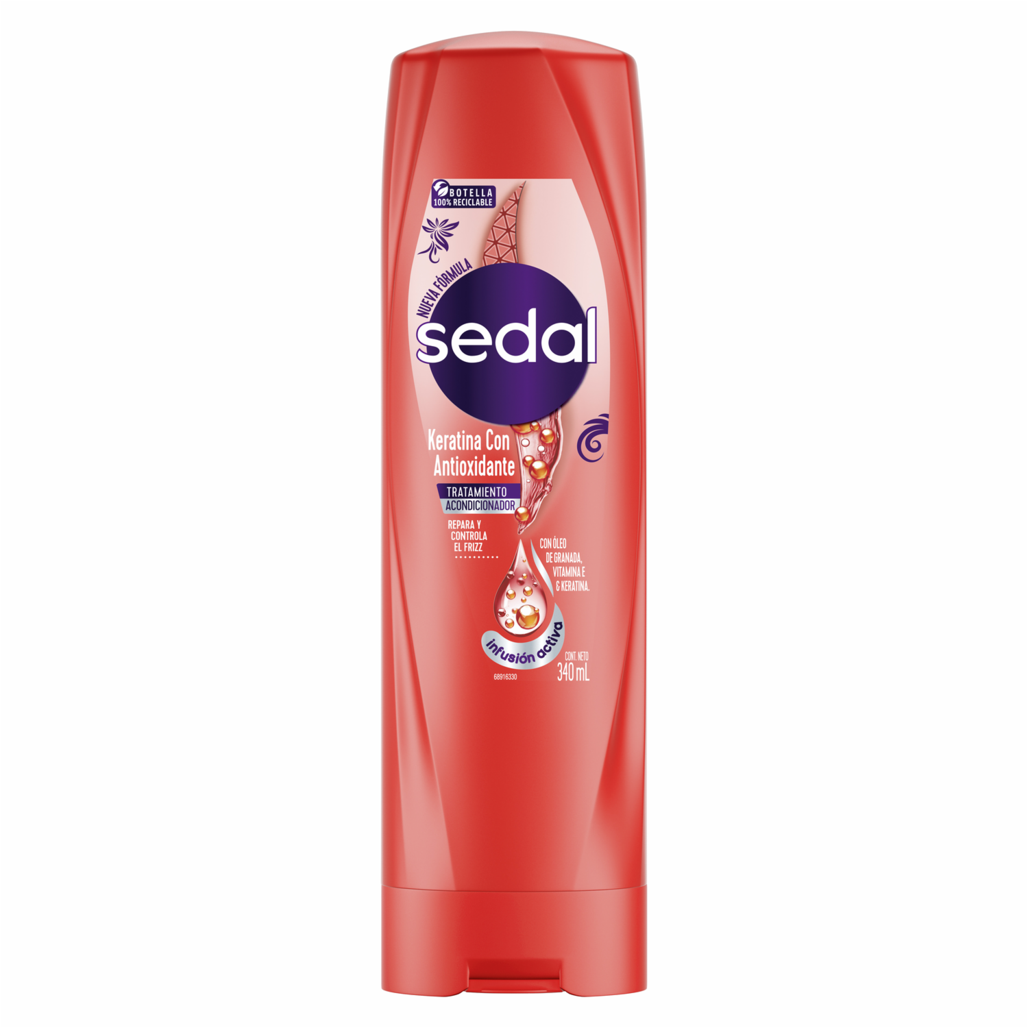 Acondicionador De Cabello Keratina Con Antioxidantes SEDAL 340 Ml