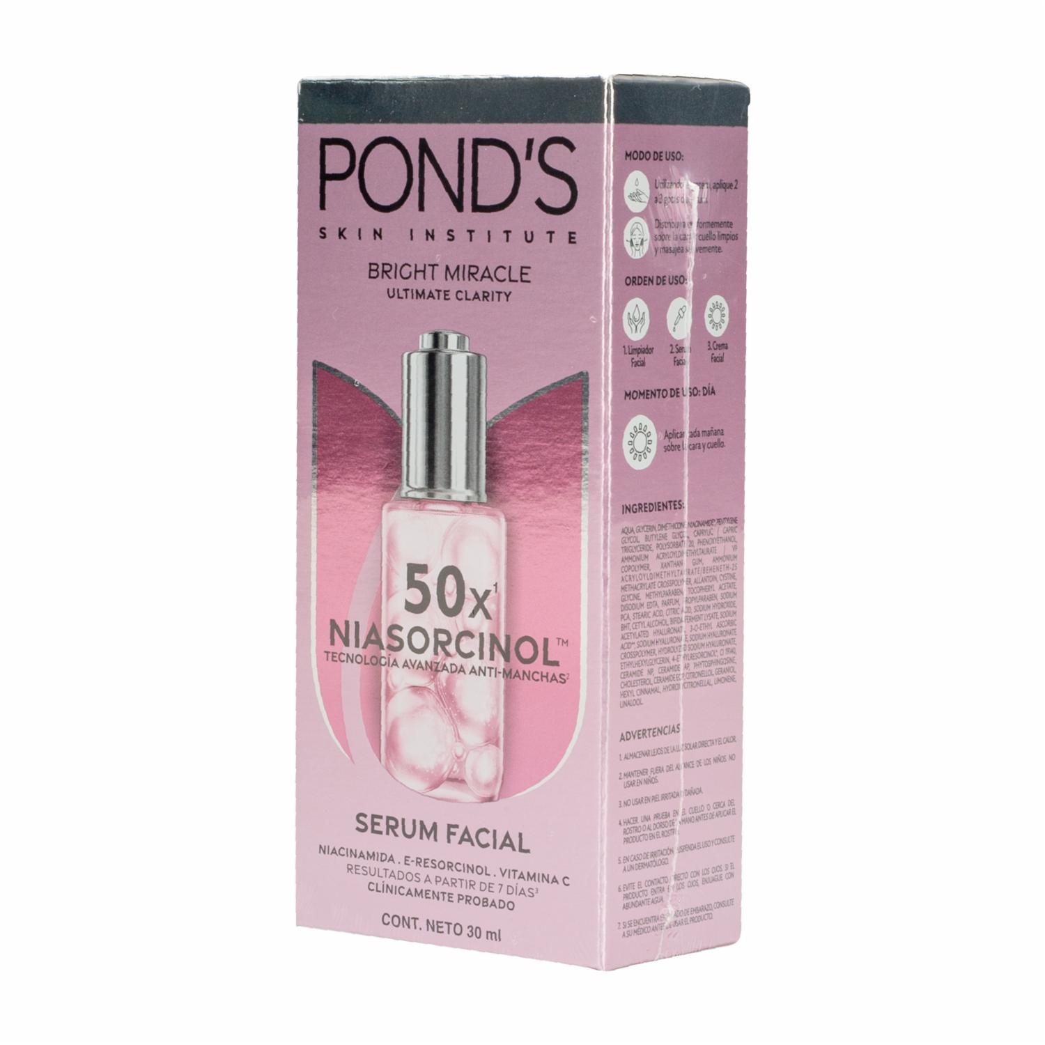 Sérum Facial Bright Miracle Niasorcinol Anti-Manchas POND’S 30 Ml