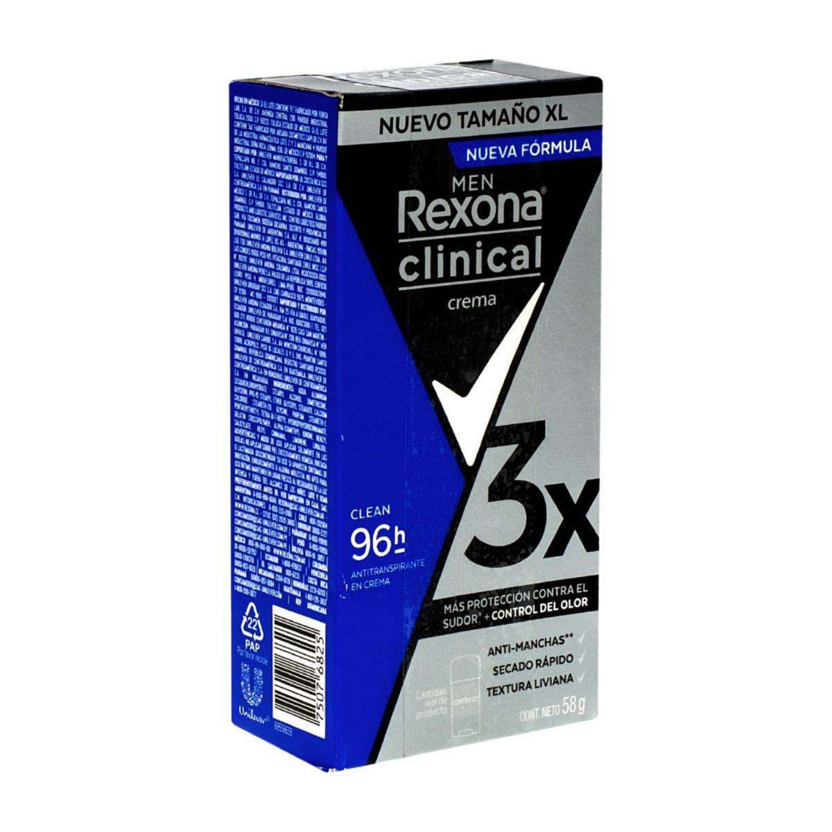 Desodorante En Crema Para Mujer Clínica Clásico REXONA 58 G - Imagen 3