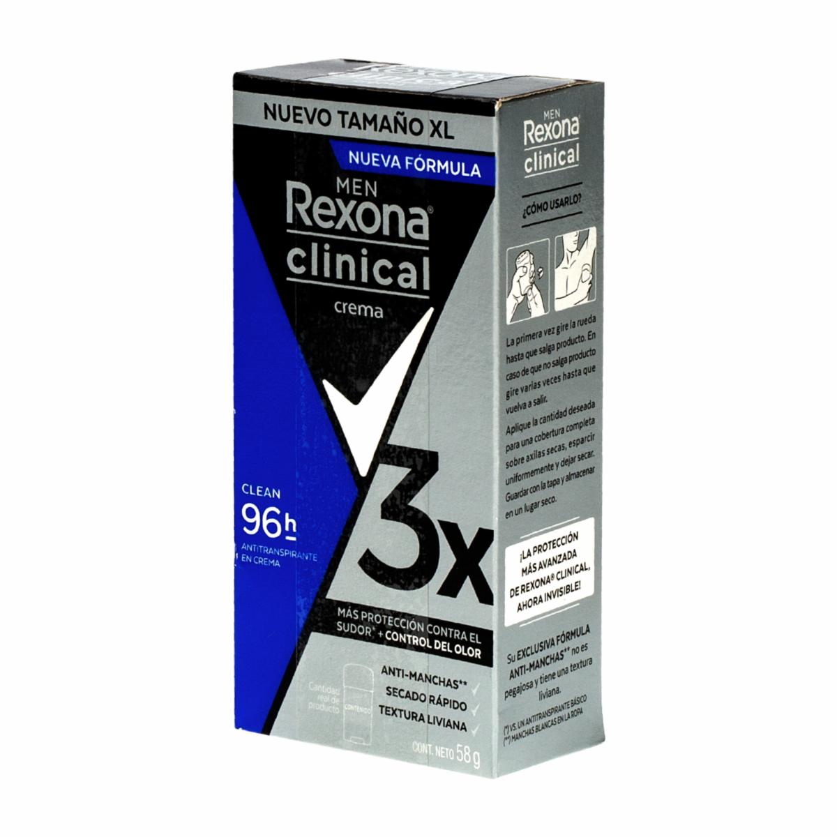 Desodorante En Crema Para Mujer Clínica Clásico REXONA 58 G - Imagen 4