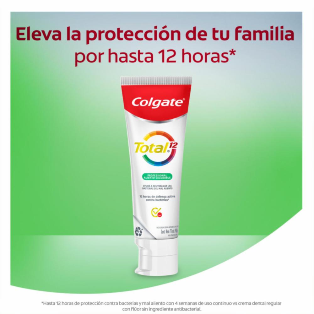 Crema Dental Total 12 Professional Aliento Saludable COLGATE 75 Ml - Imagen 4