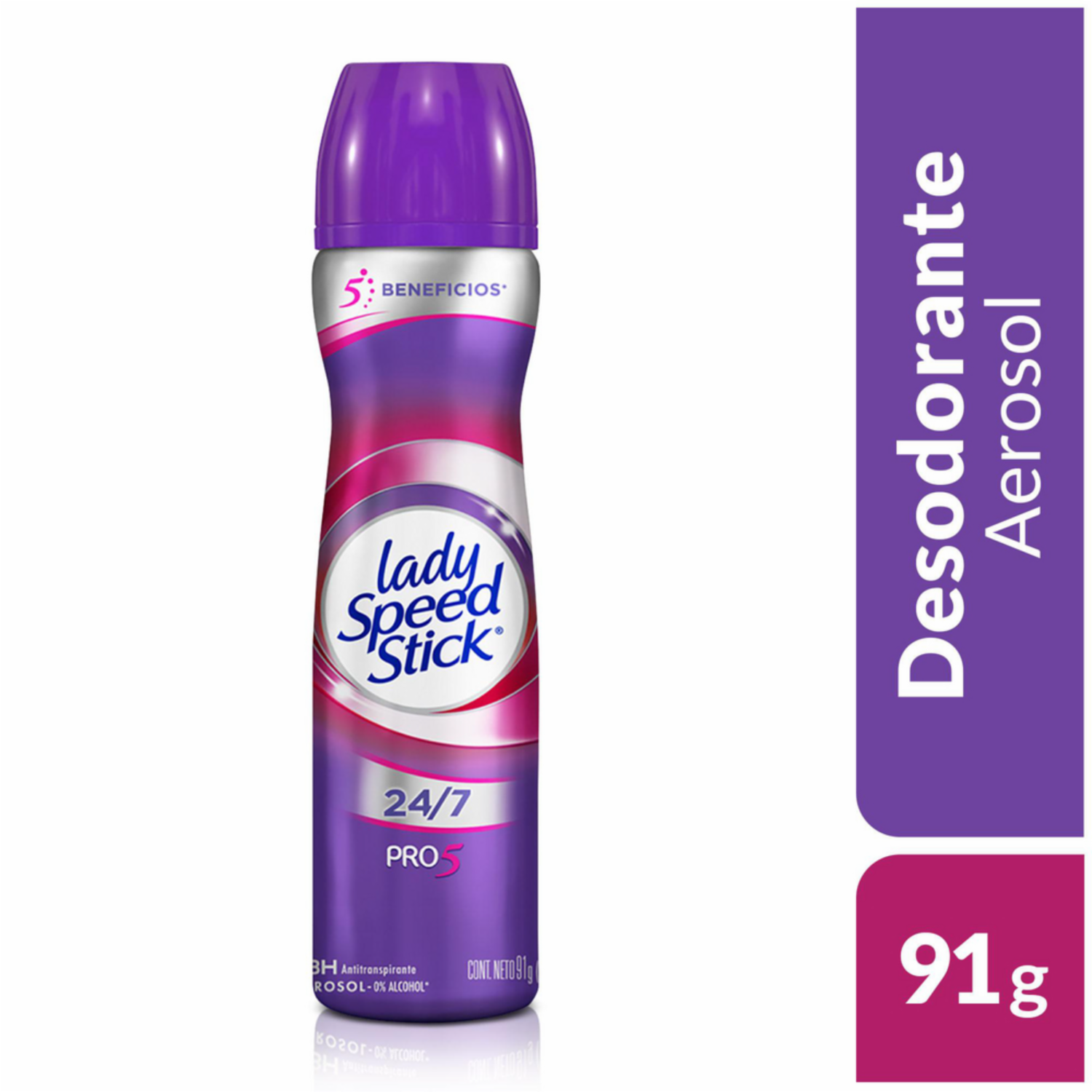 Desodorante En Aerosol Para Mujer Deo Pro 5 En 1 LADY SPEED STICK 150 Ml - Imagen 7