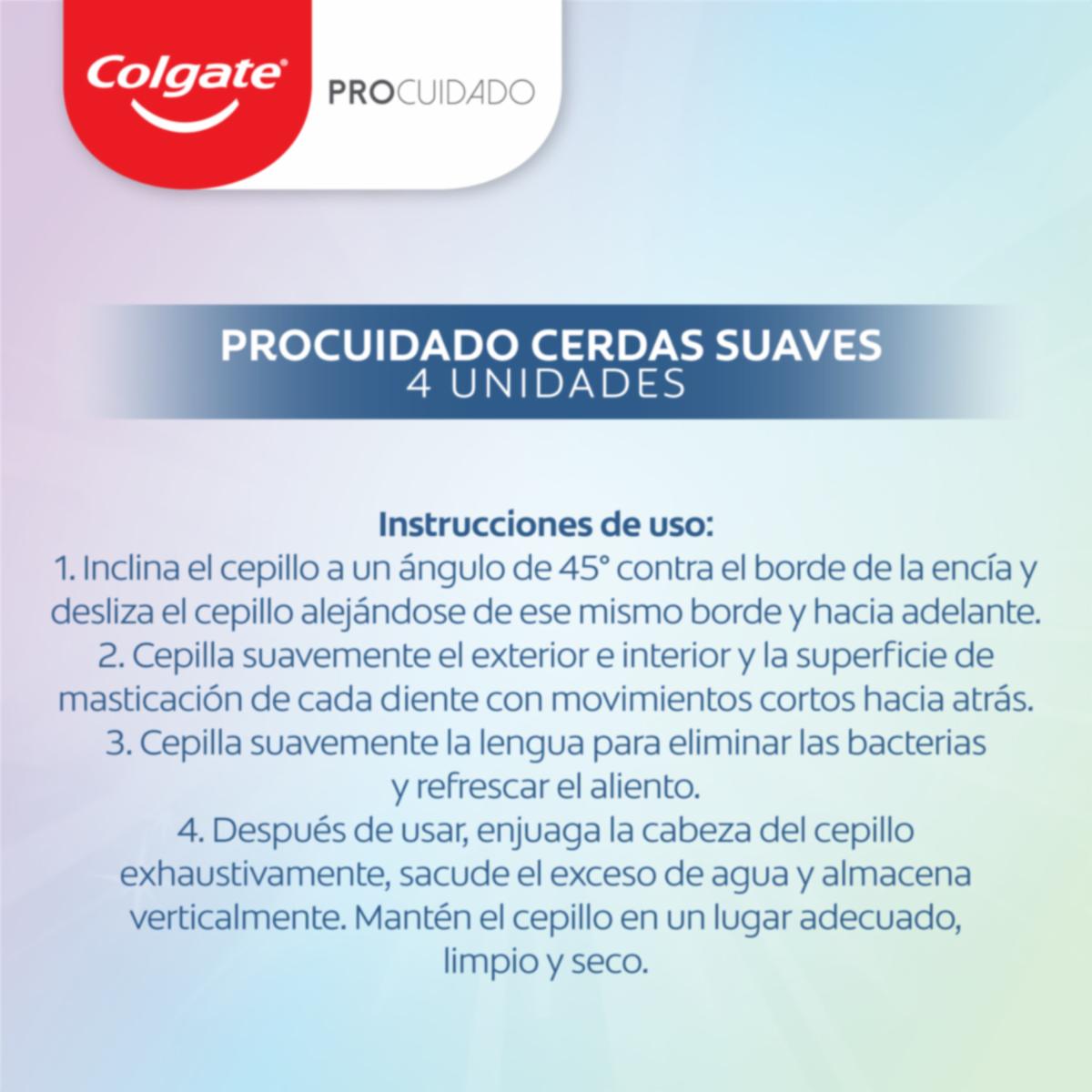 Cepillo Dental Pro Cuidado Suave COLGATE X 4 Uds