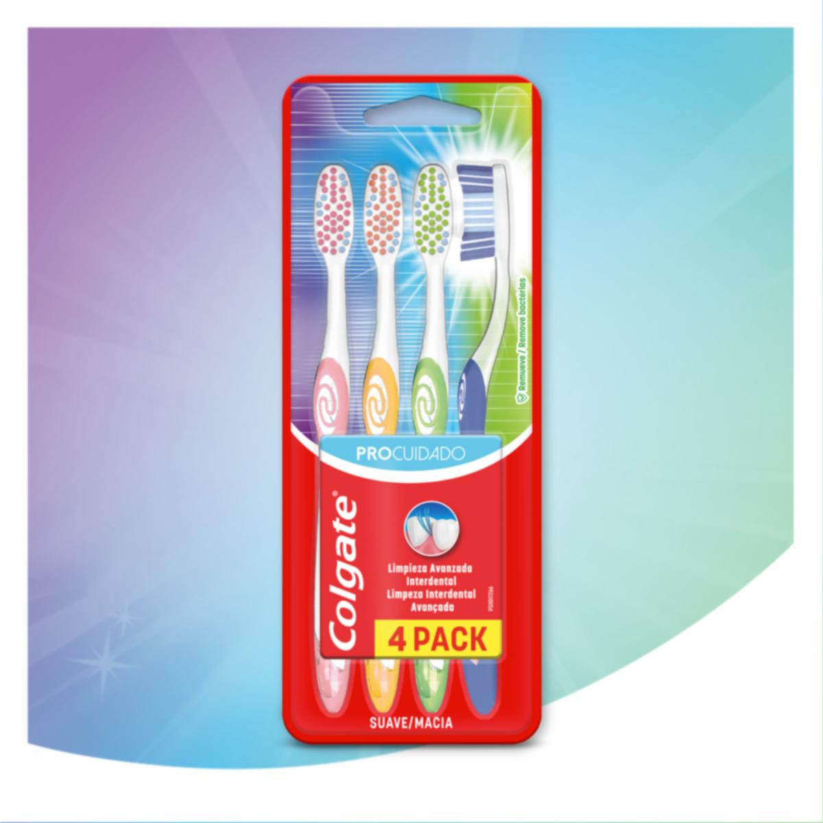 Cepillo Dental Pro Cuidado Suave COLGATE X 4 Uds
